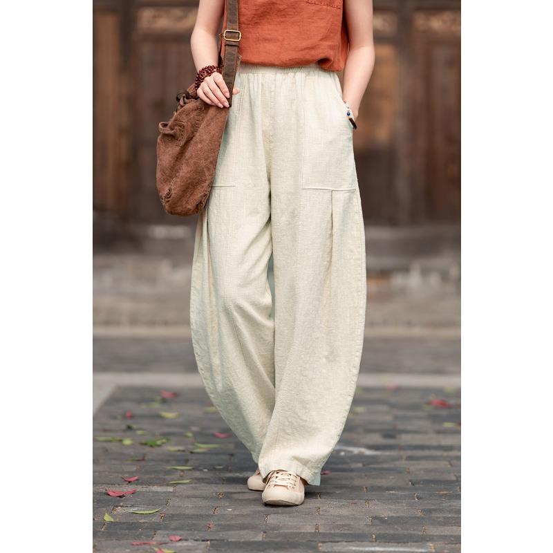 JPNTKY Women's Fashion Casual Solid Color Print Pants & Capris