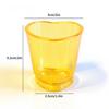 6pcs Creative Heart-shaped Mini Cocktail Glasses With Cute Personalized Designs Rainbow-colored Spirits Couple Glasses Valentine