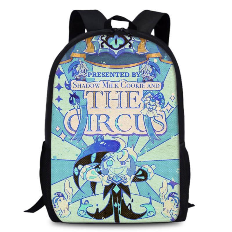 Cookie Kingdom Run School Backpack Oxford Fabric Curved Straps For Kids Unisex