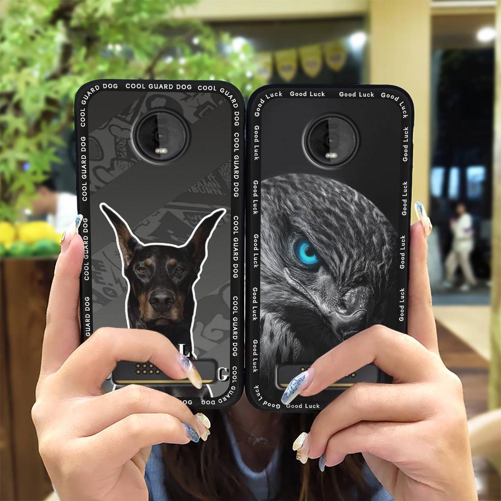 Cover TPU Phone Case For MOTO Z4 Play Fashion Design Anti-dust Cartoon Silicone Dirt-resistant Waterproof Full wrap Cute