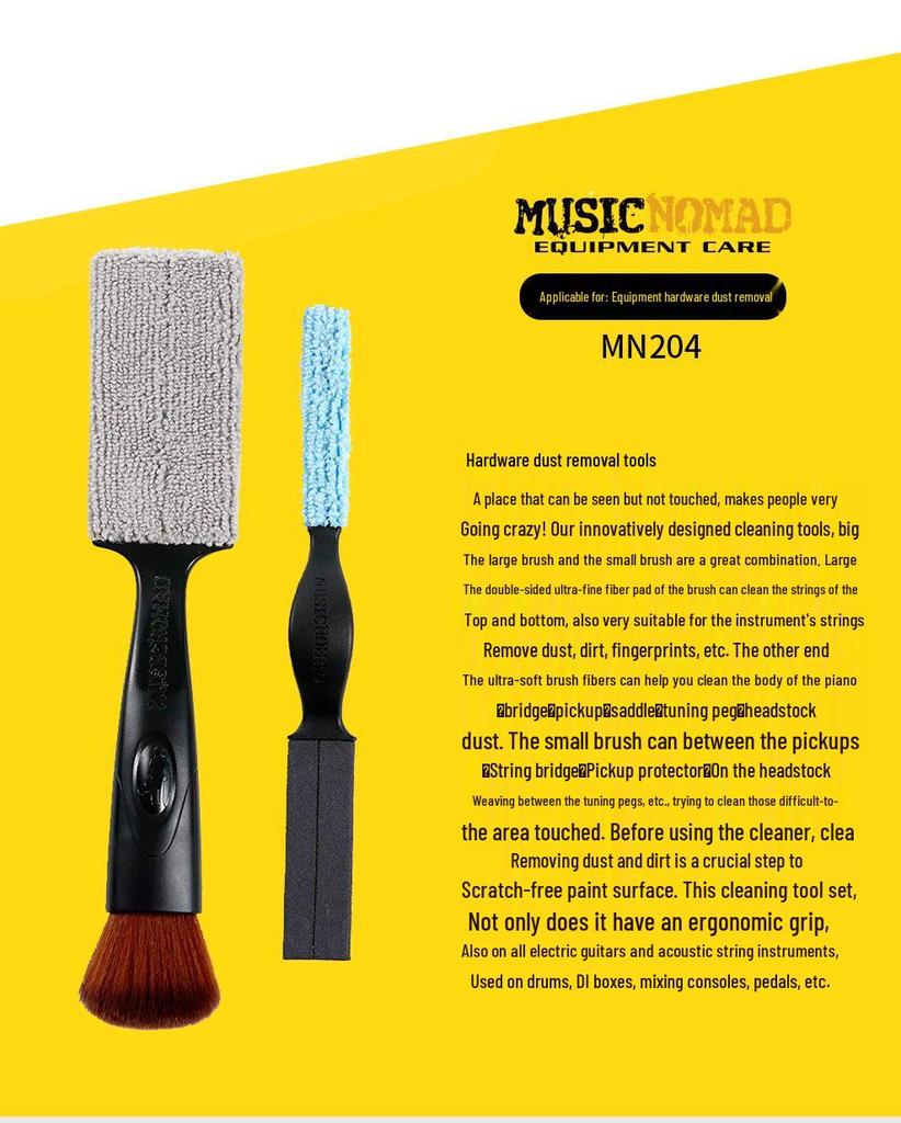 MusicNomad Guitar Care Kit: Headstock Rest, Fret Wrench, String Cutter.