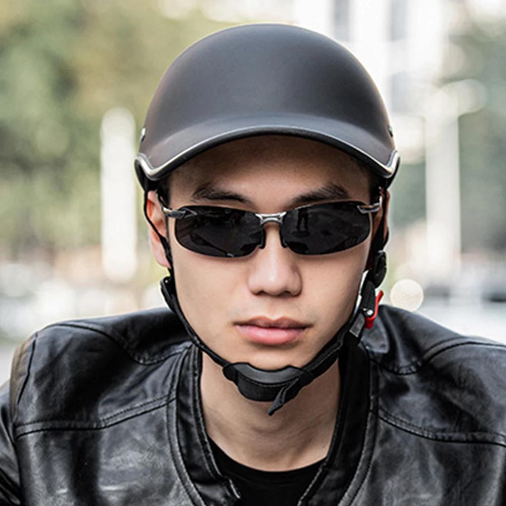 Motorcycle Helmet Baseball Cap Adjustable Bike Half Helmet Scooter MTB Cycling Safety Hard Hat for Women Men Bicycle Helmets