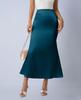 Autumn Satin Slim Fit Fishtail Midi Skirt for Women