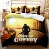Western Cowboy Duvet Cover Teens Wild West Themed Cowboy Hat and Gun Western Style Double Queen King Size Polyester Qulit Cover