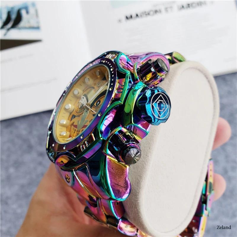 Montres-bracelets Quartz Invaincues Hommes Réserve Boulon Zeus Fonction Invincible Grand Cadran Joker Montre Homme Montre Originale Relogio Masculino