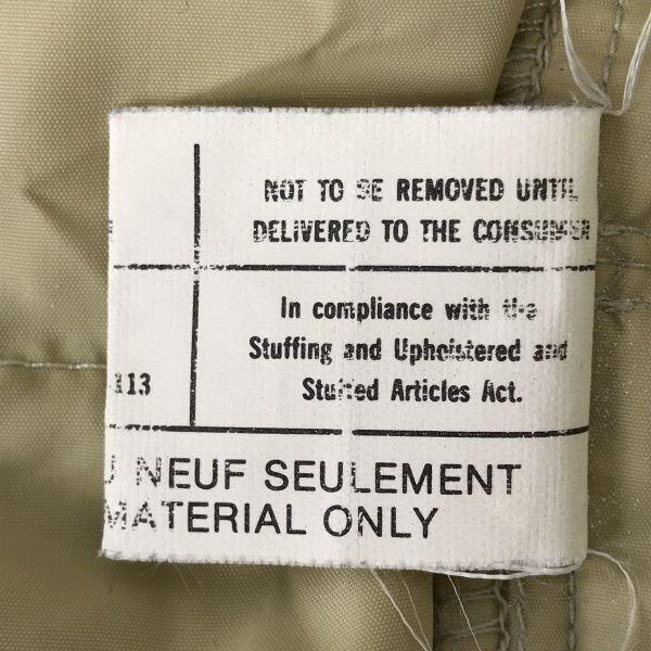 Woolrich 80s90s Vesta Vintage Puf Bej Bărbați S Guler Înalt Butoni cu Logo(FOLOSIT)