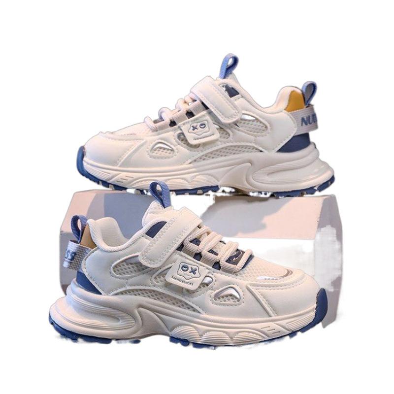 Boys Two Cotton Shoes Winter 2025 New Velvet Warm Children's Sports Shoes Medium and Old Children Trendy Cool Boy Dad Shoes