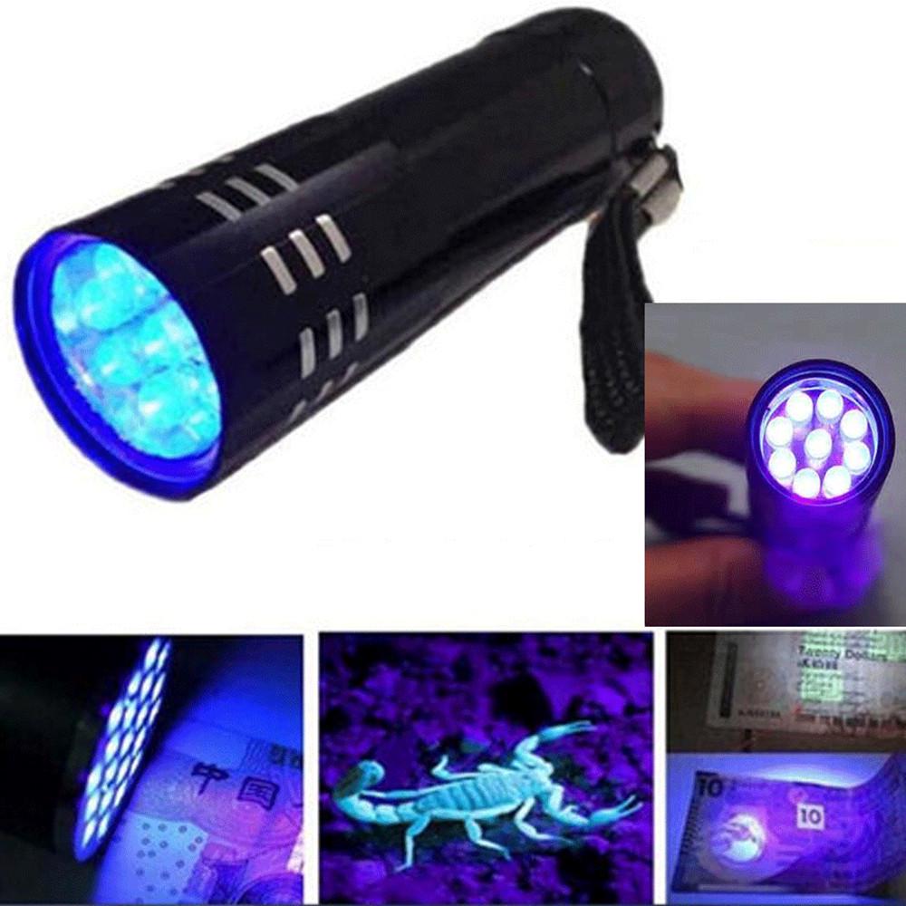 80000Lm LED UV Flashlight UV Light Torch 5Mode Zoomable 365nm Blacklight 18650