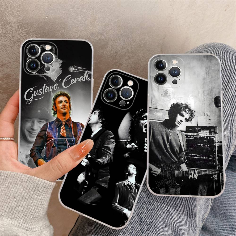 Gustavo Cerati Soda Stereo Fit For iPhone 16 15 Promax Phone Case iPhone 14 11 12 High end 13 Pro Silicone