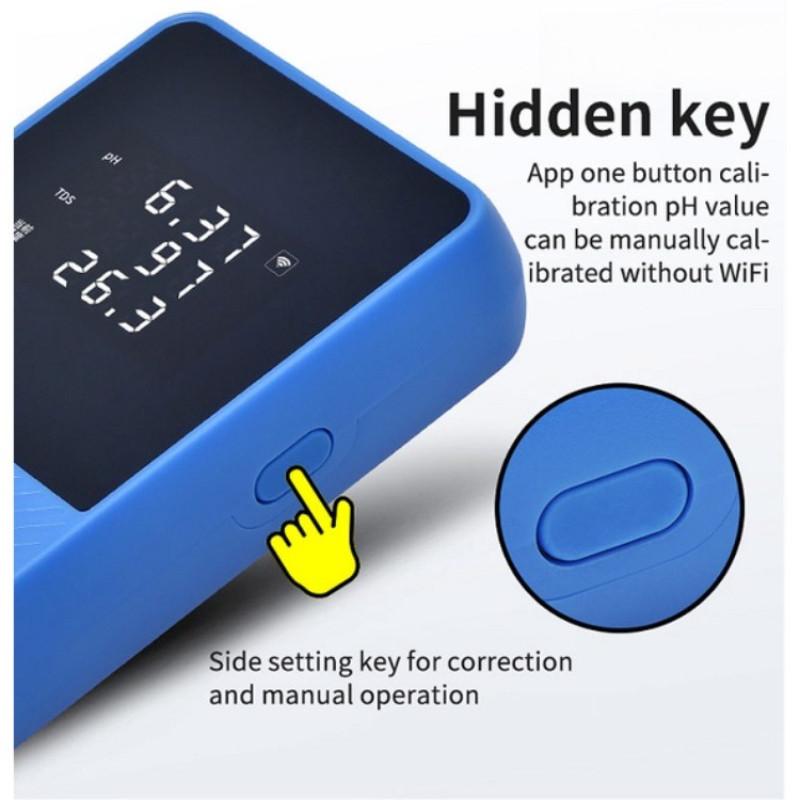 Aquarium Intelligent Water Quality Tester Fish Tank PH Meter + Digital Water Purity TDS EC Instrument Temperature Detector