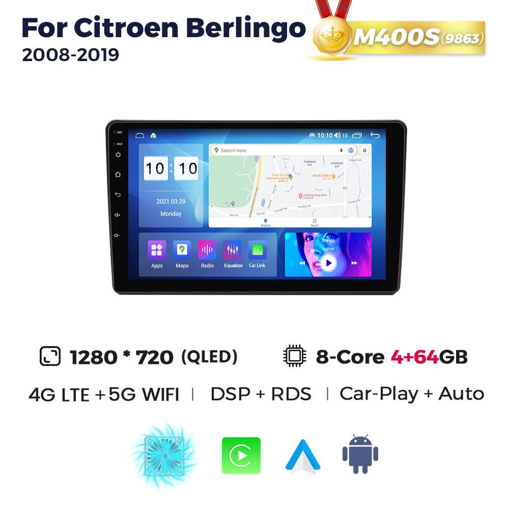 Android Car Multimedia Player For Citroen Berlingo 2 B9 Peugeot Partner 2008-2018 GPS Carplay Auto Radio BT 2Din Stereo Receiver