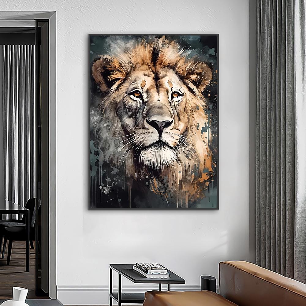 Modern Nodic Animals Wall Art Canvas Poster Owl Horse Lion Elephant Sheep Prints Picture Living Room Bedroom Home Decor