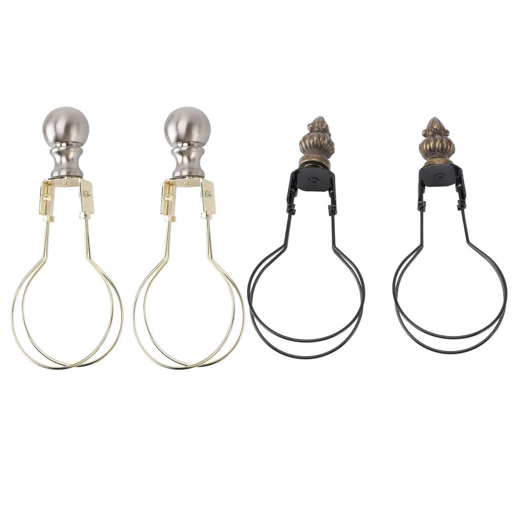 2pcs Lamp Bulb Clip Adapter Modern Stylish Metal Lampshade Holder Adapter Clip On Lampshade Adapter