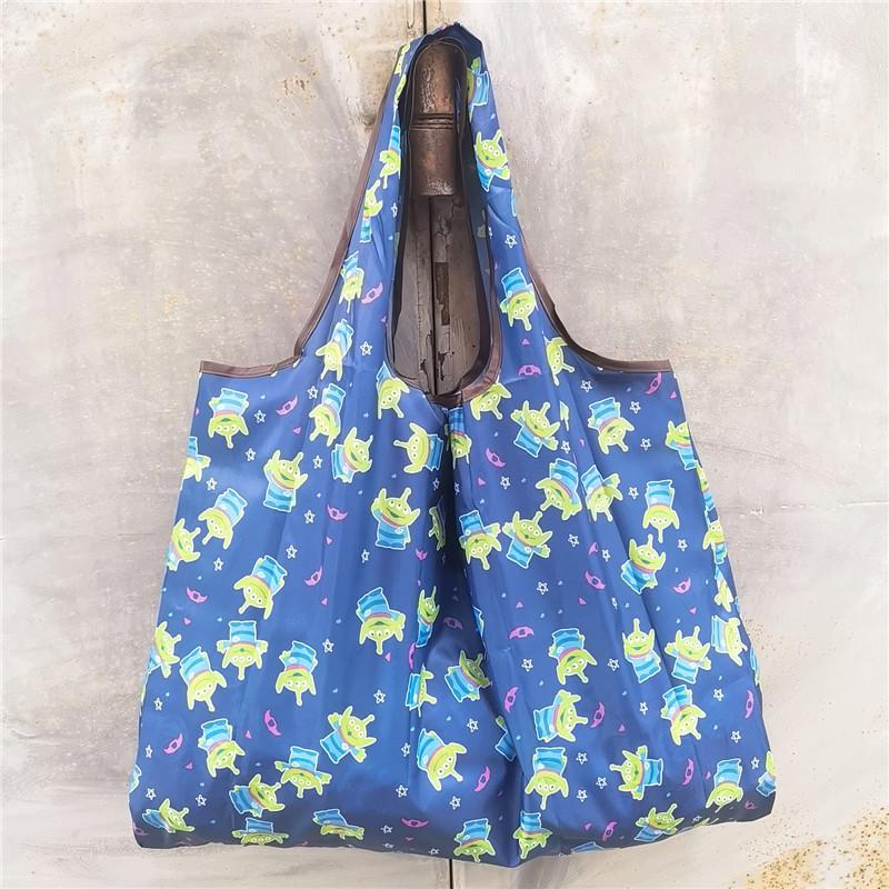 Eco-friendly Foldable Shopping Bag – Japanese & Korean Cartoon Design, Portable and Sturdy