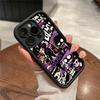 Fashion Graffiti Flame Punk Phone Case for iPhone 16 14 15 Pro Max 13 12 11 X XS XR 7 8 Plus SE 2022 Shockproof Protective Cover