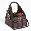VEVOR Tool Bag, 330 MM, 45-Pocket Open Top Tool Tote, Electrical Maintenance Toolbox Organizer Storage with Handle, Adjustable Shoulder Strap