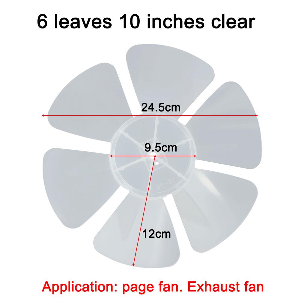 Lightweight Blade Blade Blade PP Plastic Plastic Fan Blade Replacement Parts Standing Fans Cleaned For Maintenance