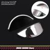 Universal Chrome Metal Scooter Headlight Rainproof Cover 5.75"/7"For Cafe Racer Motorcycle Front Lamp Visor