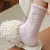 Cute Socks Medium Tube Socks Thickened And Plush Warm Cartoon Cute Three-Dimensional Kitten Plush Socks Sleeping Socks