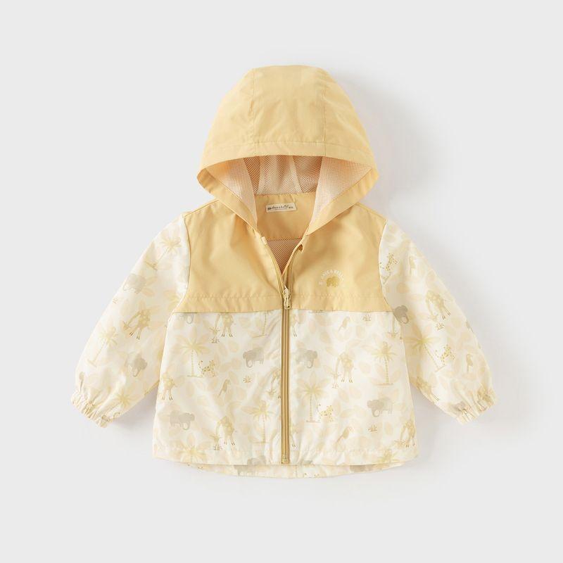 David Bella Boys' Jacket Spring New Style Kidsren's Outdoor Waterproof Windbreaker Boy Baby Jacket Outdoor Clothing Kidsren's Clothing
