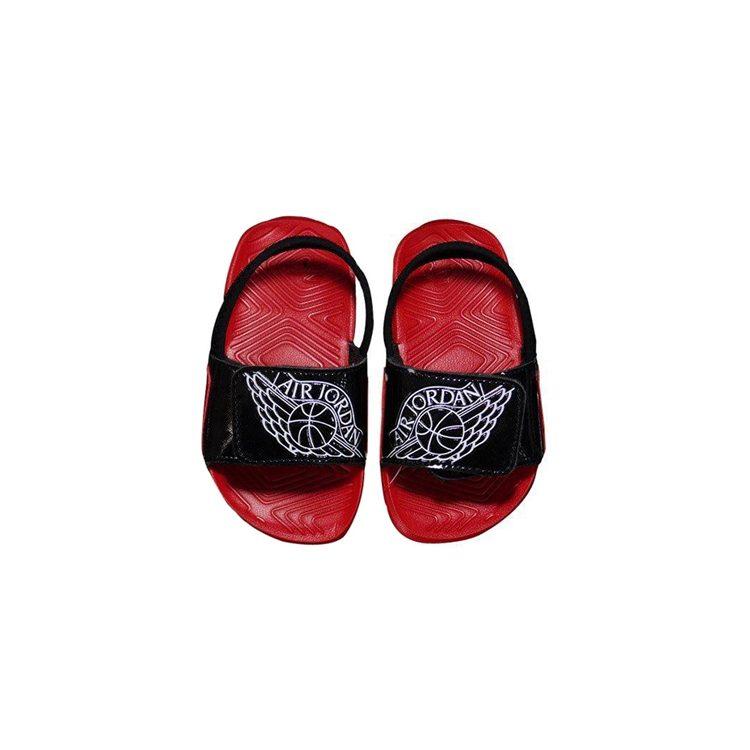 Jordan Hydro 7 Low top Toddler Shoes Black Red Baby AA2519-001