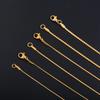 Yadreva 0.8mm/1.1mm/1.5mm Stainless Steel Chain Thin Necklace High Polished Fashion Jewelry