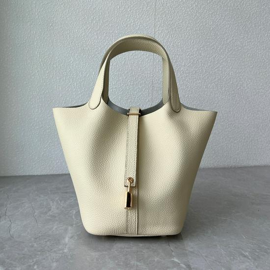 Women's Classic Versatile Cowhide Leather Bucket Bag