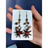 Fruit Earrings - Handmade Natural Dried Fruit Earrings, Retro Chinese Medicine Ethnic Style, for Women.