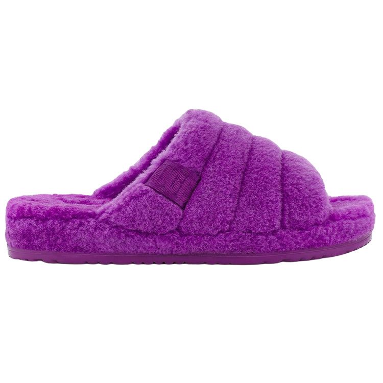 UGG Fluff You Sheepskin Slippers Simple Comfortable Men Slippers Purple 1117473-PLSK