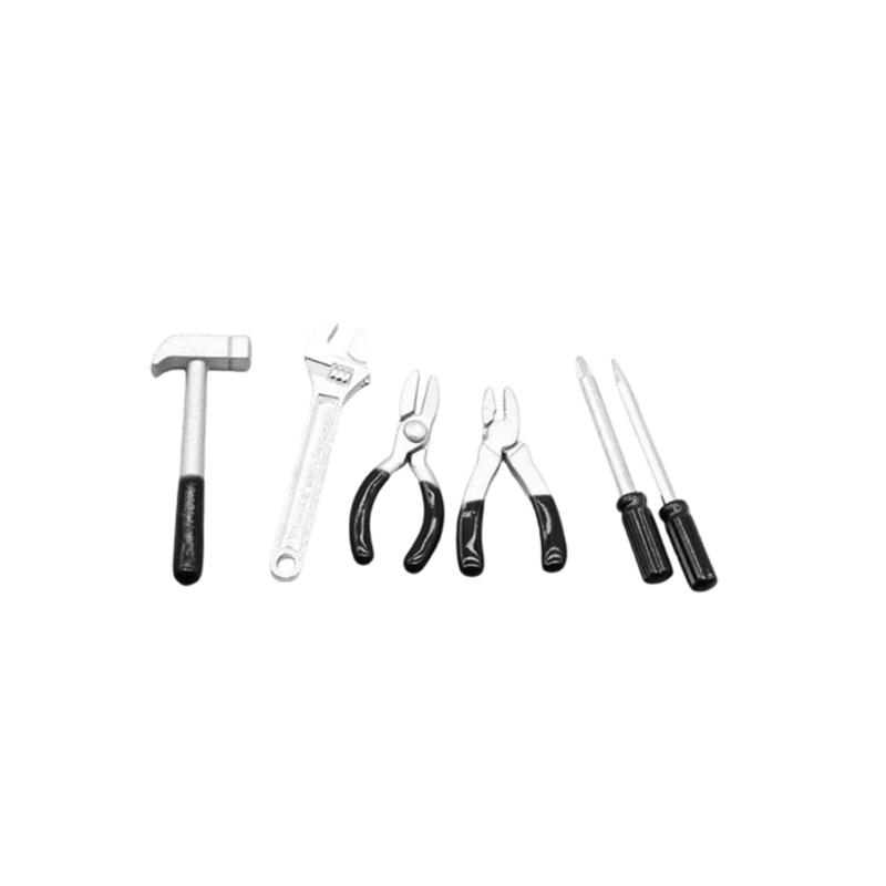 

Miniature Gardening Tool Set With Toolbox For 1/12 Doll House Garden Scene Arrangement Children Pretend Play Game Props
