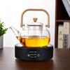 Smart Electric Ceramic Tea Brewer and Boiler - Multifunctional Small Stove for Tea Brewing and Health Preservation.