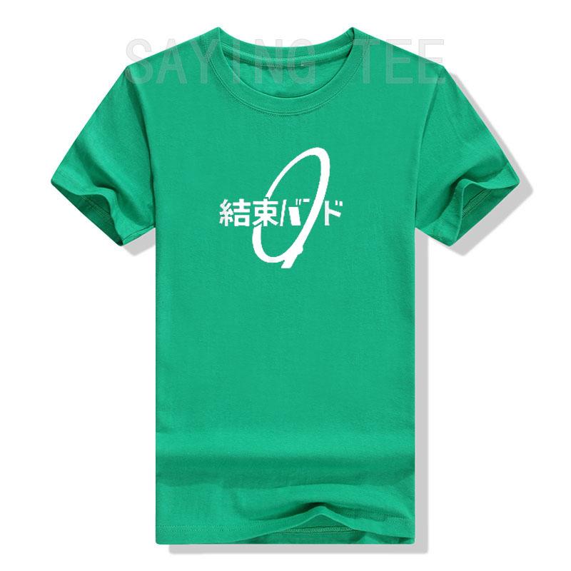 Cable Tie Kanji Hiragana Kessoku Band Rocker Band TShirt Japanese Fashion Graphic Tee Tops Letters Printed Aesthetic Clothes