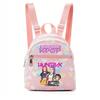 Kpop Synthetic Leather School Backpack for Girls Lightweight Candy Color Campus Bag