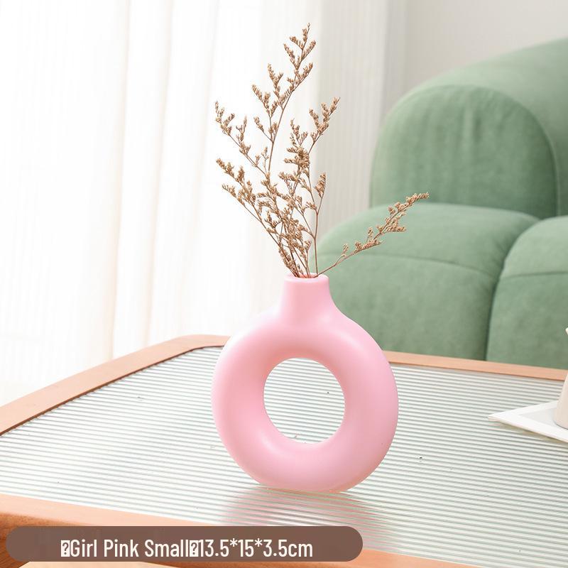 

Ретро Нордическая Минималистичная Круглая Ваза для Сухих или Живых Цветов - Украшение Гостиной