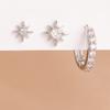 3PCS Stainless Steel Twinkle Star Ear Piercing Ear Stud Round Earrings For Women Zircon Tragus Helix Cartilage Piercing Jewelry