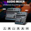 50W 48V 4/6 Channels Audio Mixer Sound Mixing Console bluetooth USB Record Computer Playback Phantom Power Delay Repaeat Effect