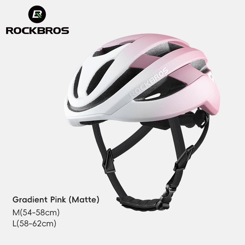 ROCKBROS Fahrradhelm Ultraleicht Radfahren Sicherheit Straße Berg Fahrradhelm Verstellbar Integral geformt Outdoor Straßenhelm