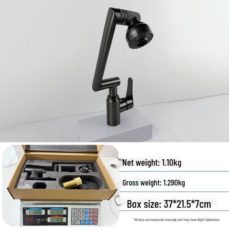 Baterie multifuncțională Lucky Cat pentru apă caldă/rece, pentru lavoare de blat