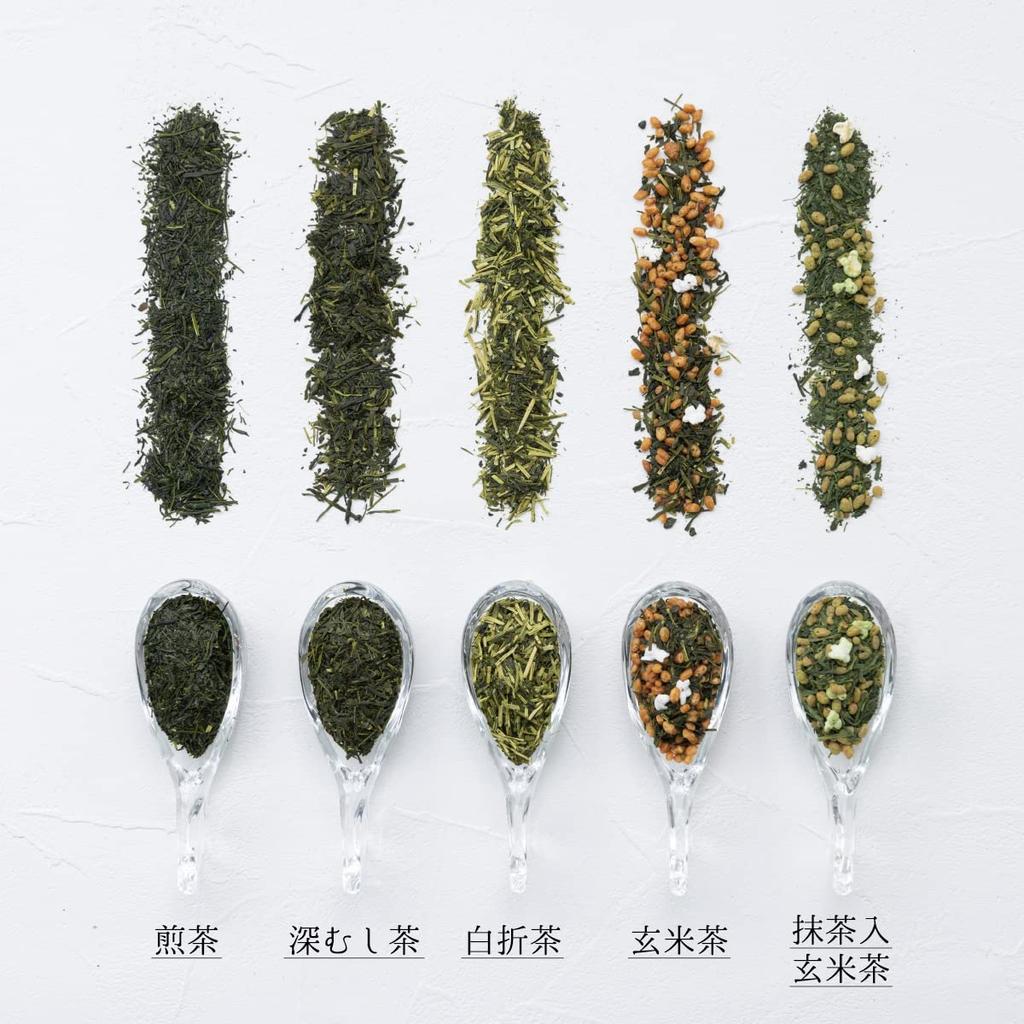 Iwasaki-en Seicha Yame Tea Green Tea Tea Leaves Tasting Set 6 Varieties Sencha Genmaicha Matcha-Iri Genmaicha Stem Tea Kyushu Fukuoka