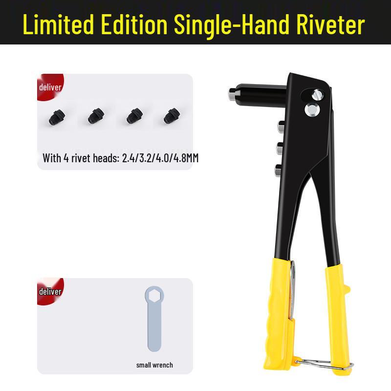 Aluminum Alloy Rivet Gun with Pliers for Household Manual Use