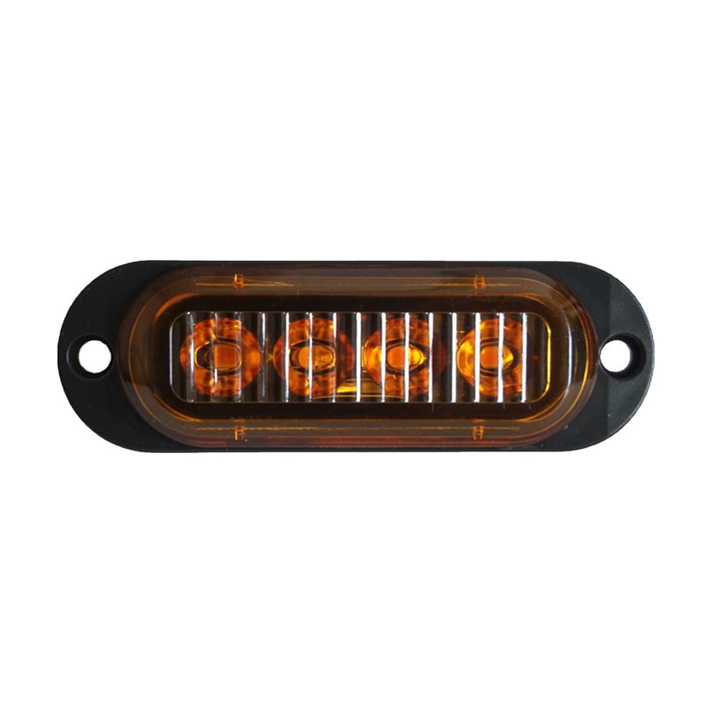 LED Side Marker Lights Yellow Lamp Indicator Parts