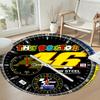 Motorcycle Round Office Rug Perfect for Hallway Living Rooms Dormitory Study Room Antislip Round Carpet Decorate Offices