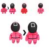 Red Squid Game Guard Worker Staff Plush Toys Front Man 001 456 218 Stuffed Doll