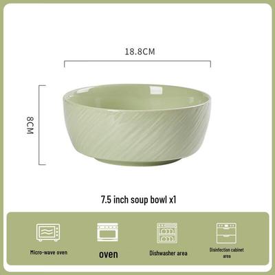 ZISIZ Keramik Suppenschüssel