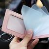 PU Leather Credit Card Case Car Driving Documents Protective Case For Mitsubishi Asx Lancer Outlander Pajero Ralliart