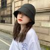 Summer Bucket Hat For Women Outdoor Foldable Fisherman Cap Solid Color Cotton Girls Panama Beach Sun Hat