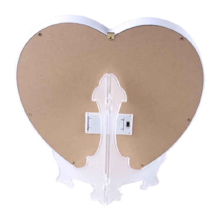 LED Lighted Heart Shaped Message Board with Stand Birthday Housewarmings Gift