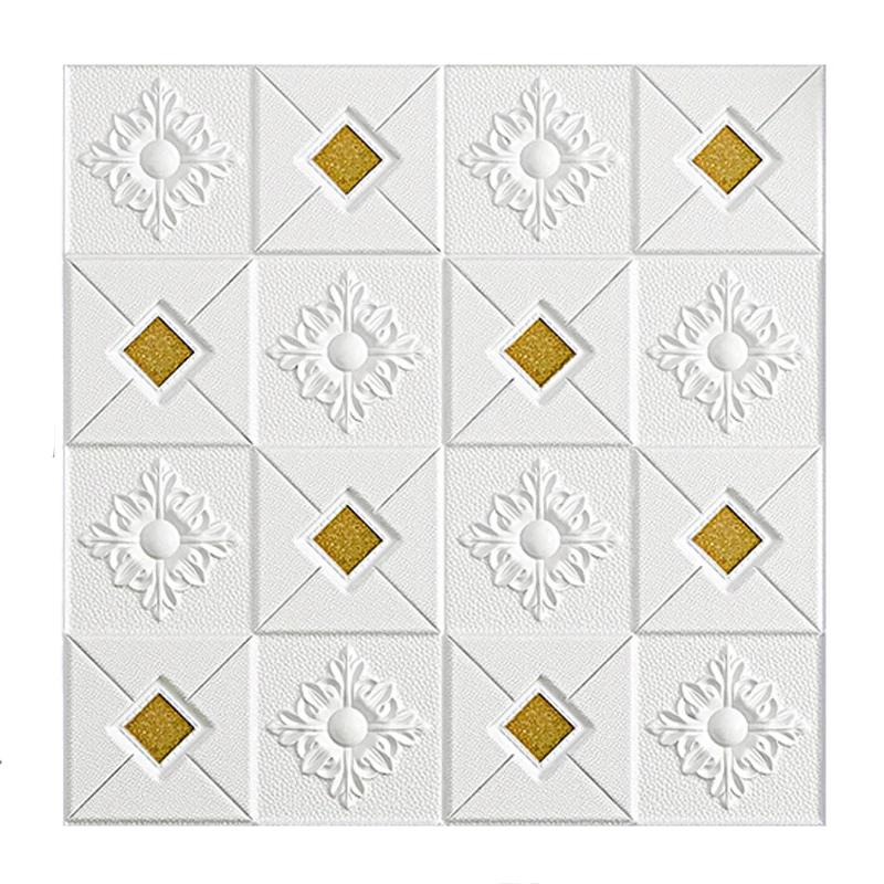 3D Wall Stickers Self-Adhesive Ceiling Decorative Stickers Living Room Bedroom Tv Background Waterproof Wallpaper Room Decor Quality