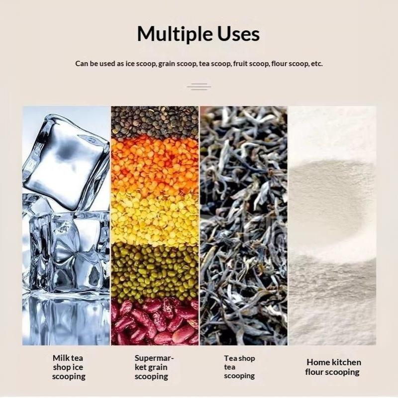 Stainless Steel Ice Scoops Food Grade Material Thickened Handle Ice Cube Scoop For Home Bar Restaurant Daily Use