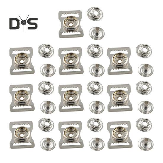 

10 шт. пряжки для спортивных шлемов из нержавеющей стали, ремешок для подбородка, застежка-молния для футбольных, бейсбольных, хоккейных шлемов, аксессуары для ремонта 10pcs